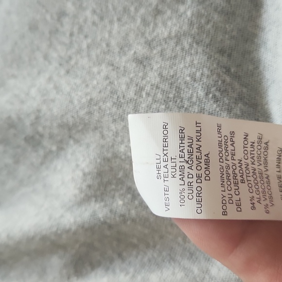 Vintage Lucky Brand Lamb leather jacket. - Picture 3 of 4